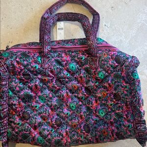 Anthropologie quilted weekender bag. New with tags
